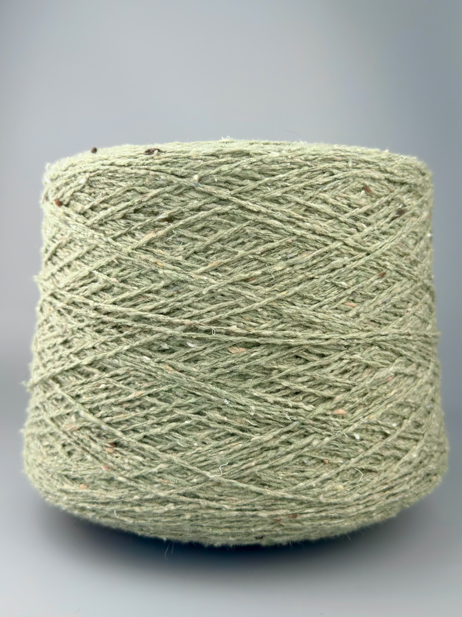 The Royal Collection Tweed Nm 2/6000 aus Kaschmir, Wolle und Seide col. Salbeigrün foto 2